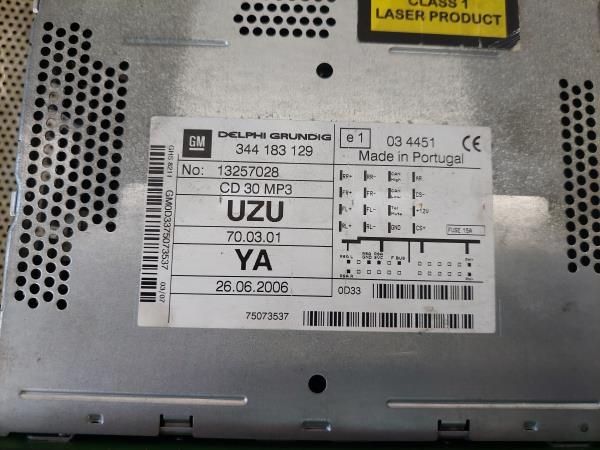 Rádio / auto-rádio OPEL Corsa D