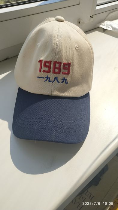 Бейсболка двухцветная (унисекс)