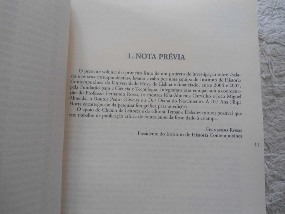 Correspondência Política-Antº  Oliveira Salazar/Pedro Teotónio Pereira