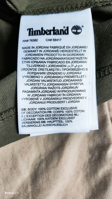 Timberland khaki oliwkowy t-shirt rozm XL
