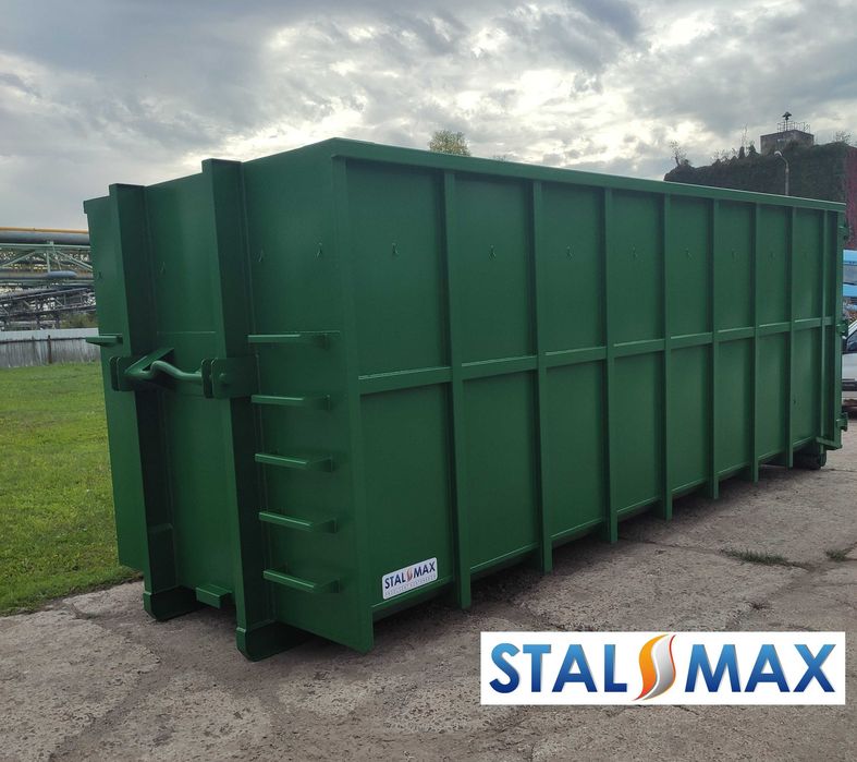 Kontener hakowy 33, 36 STAL-MAX, kontenery, złom, odpady, hakowiec