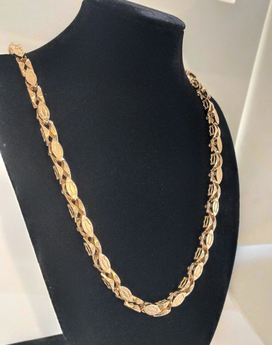 Złoty łańcuszek splot CARTIER 585