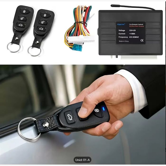 D163- Fecho central de portas automoveis com dois comandos