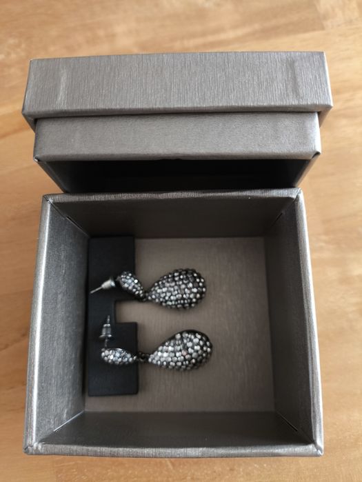 Brincos elegantes na caixa