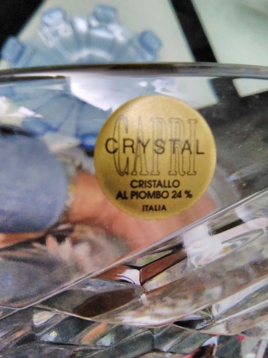 Travessas, saladeira, fruteira. Em vidro. Cristal.