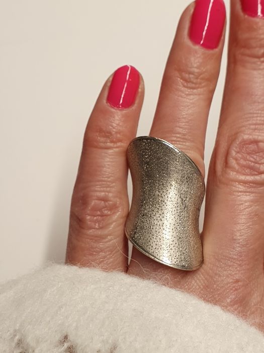 dużo pierścień srebro 925 piekny