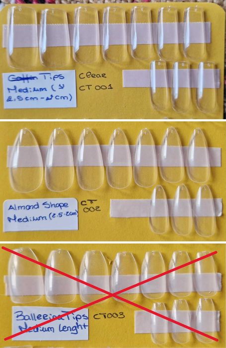 Nail Tips para Unhas Acrílicas, Gel, Press-On, etc