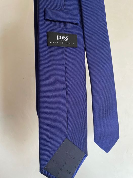 Галстук темно-синий Hugo Boss
