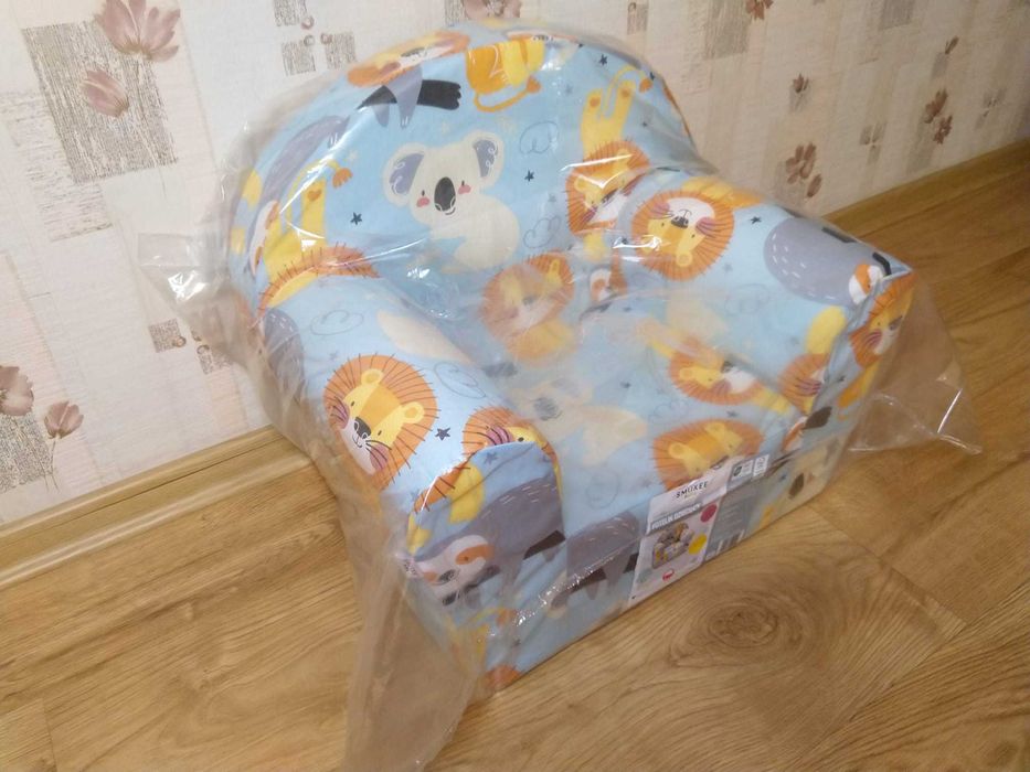 HIT Fotelik dziecięcy piankowy fotel dla dziecka Lew Koala Leniwiec