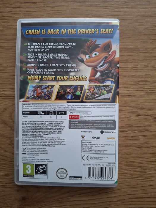Crash Bandicoot CTR Nintendo Switch