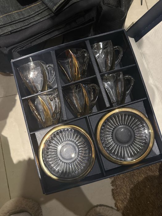 Komplet filiżanek BOHEMIA Crystalite – Czech Republic