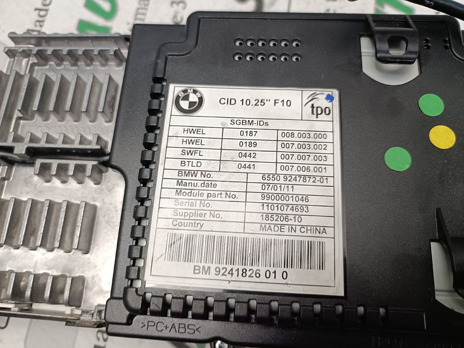 Display / ecrã de informações BMW 5 Touring (F11)