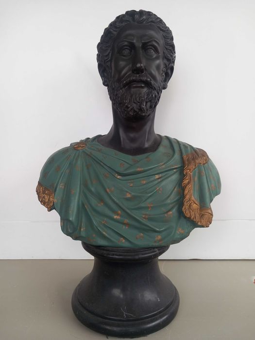 Busto de César Augusto e Sófocles
