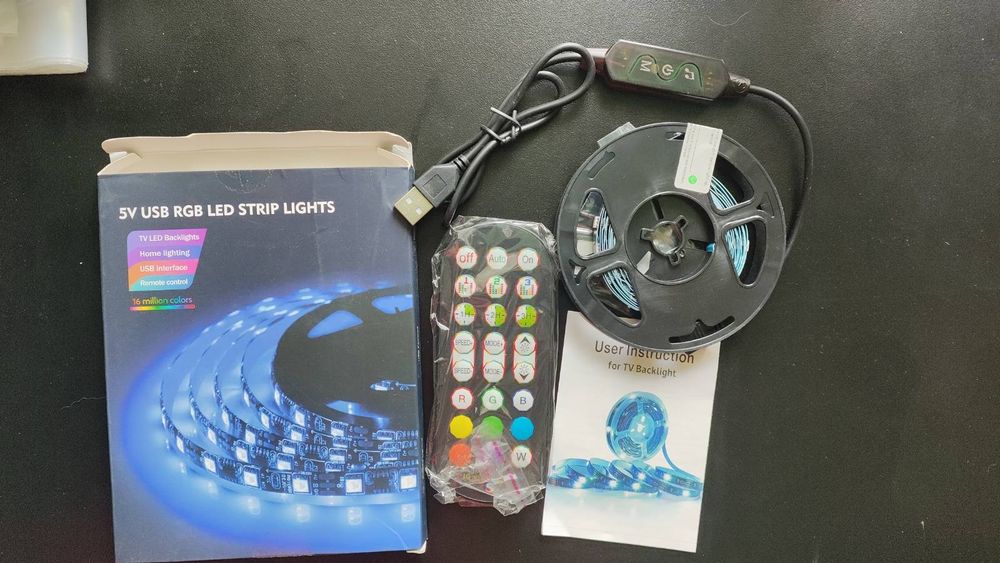 RGB лента 5м  от usb