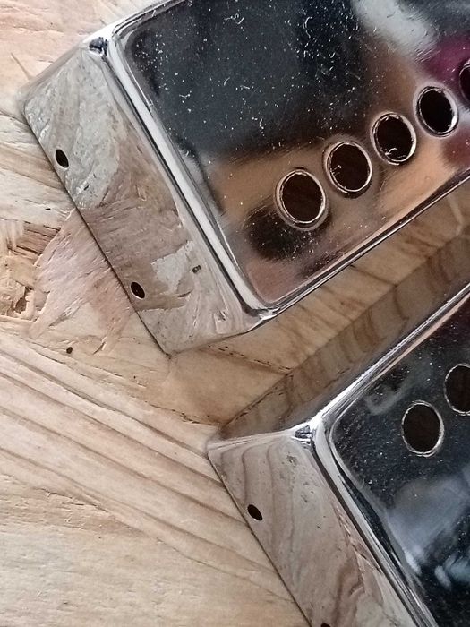 Humbucker pickup cover Chrome (Par). Vintage.