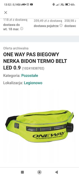 Nerka bidon do biegania w