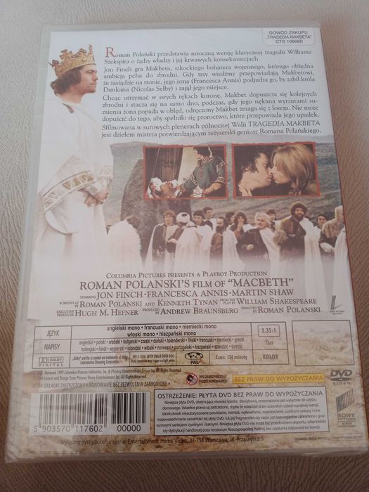 Tragedia Makbeta film na dvd
