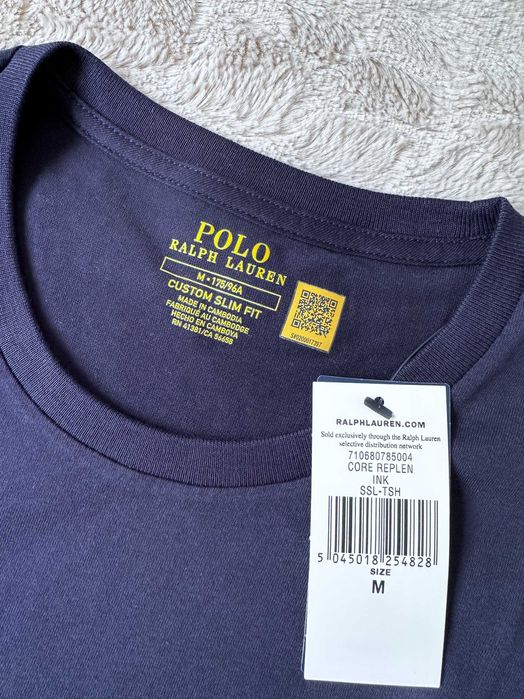 POLO Ralph Lauren t-shirt CUSTOM SLIM FIT Ink r. M / NOWY / ORYGINALNY
