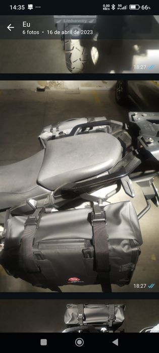Africa twin alforges laterais Bagtecs XA 32  placas laterais XA 32  Honda ,  BMW, Yamaha, Ducati, Harley, CF, Cagiva, Triumph