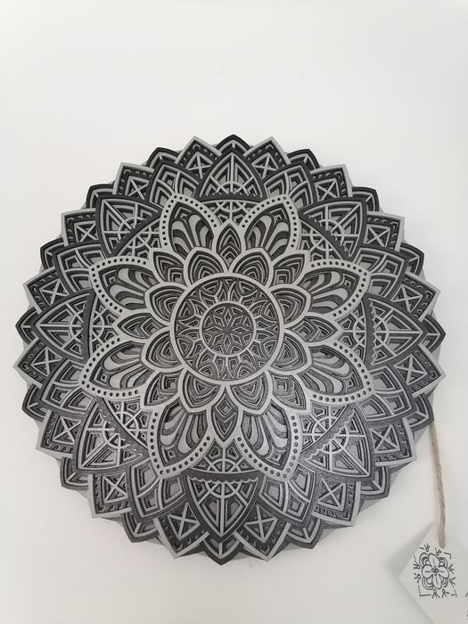 Mandala 2d mdf pintada