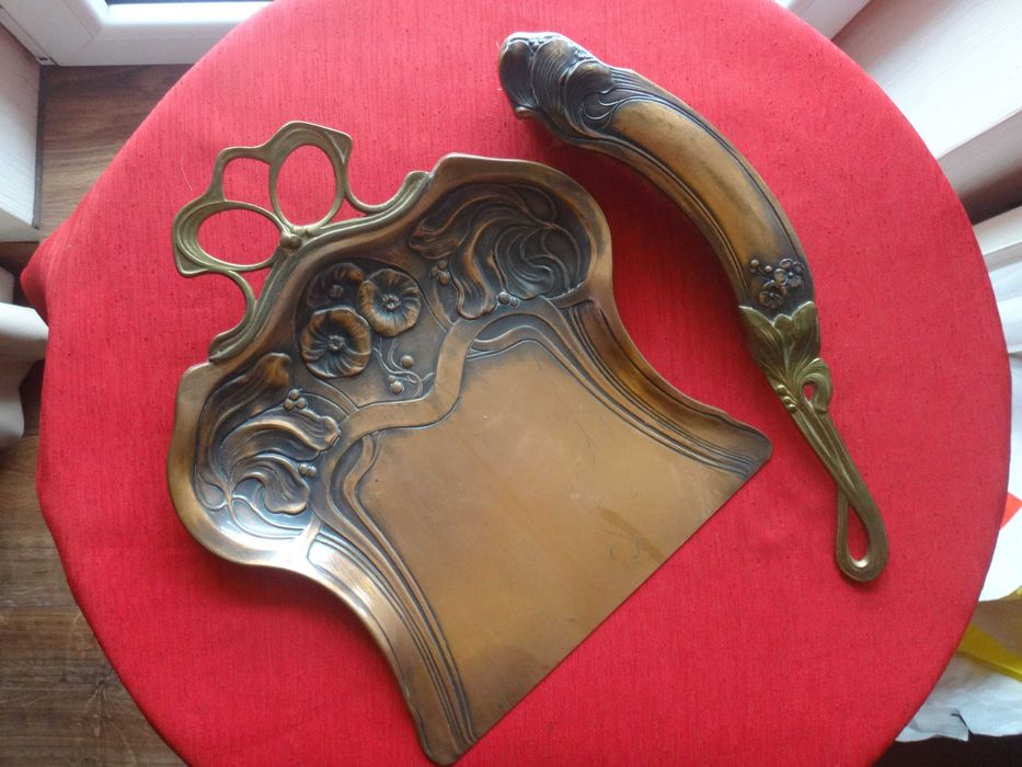 Zestaw do sprzątania  szufelka + zmiotka -  secesja