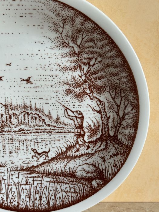 Talerz ozdobny z porcelany Wawel