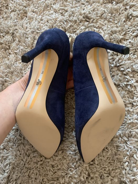 Туфли лодочки синие замшевые Sam Edelman, не kors, le silla