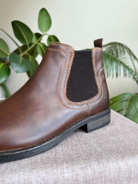 Шкіряні брендові челсі британія Мужские брендовые кожаные челси