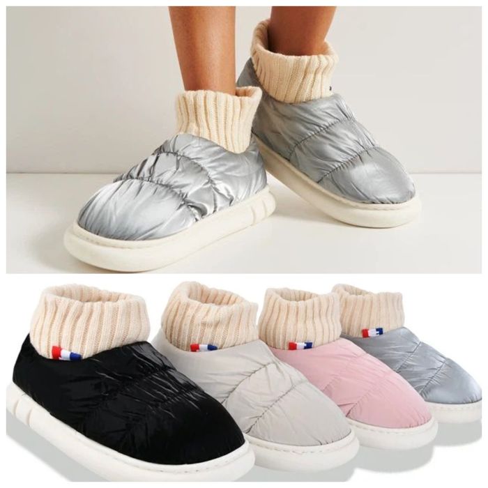 Sale Теплі дутики тапки капці уги на хутрі для дому та вулиці тапочки