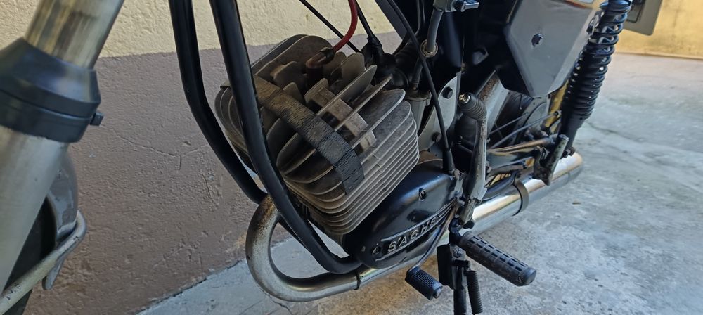 Motorizada antiga de 1981, Macal Minarelli M83, em bom estado