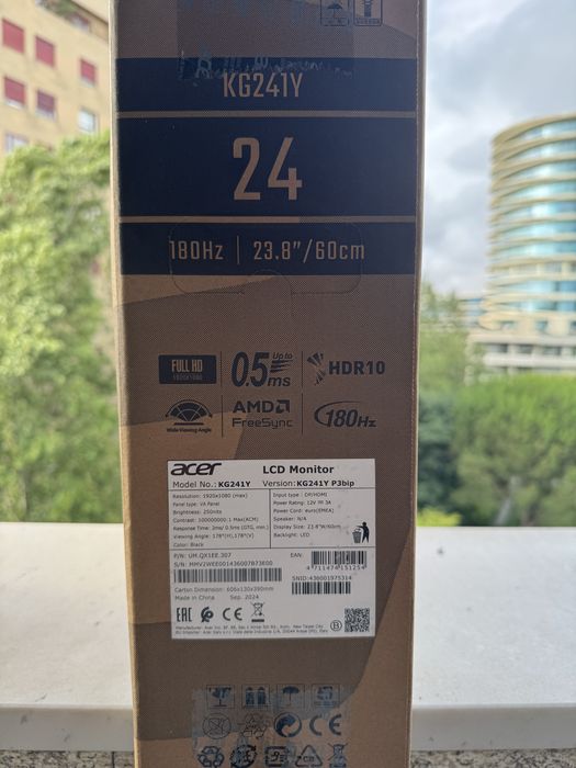 Monitor Gaming ACER Nitro KG241Y