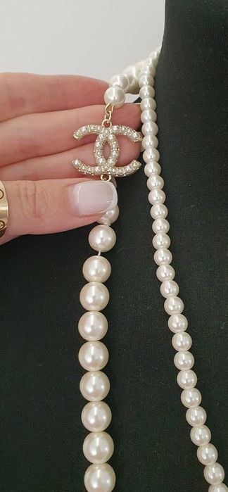 Naszyjnik perły chanel Cc jakość premium