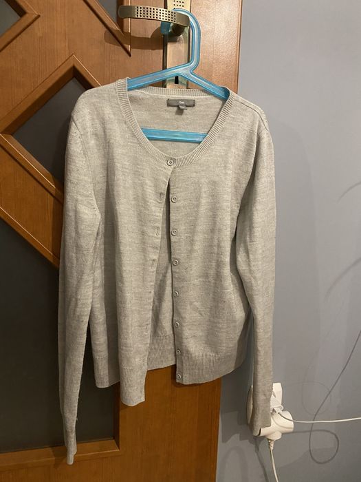 sweter sweterek kardigan szary
