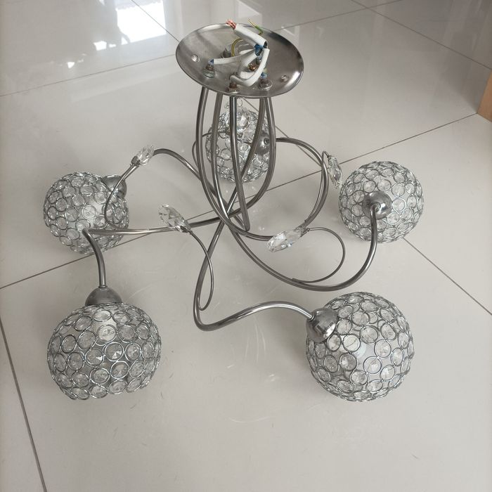 Lampa sufitowa kryształowa