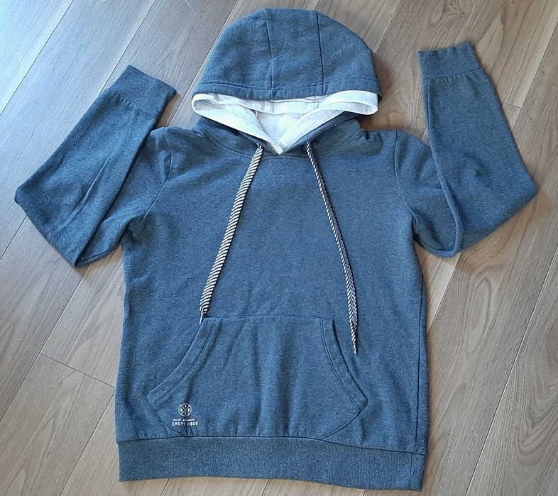 Bluza z kapturem Cropp, szara, nierozpinana, rozmiar M
