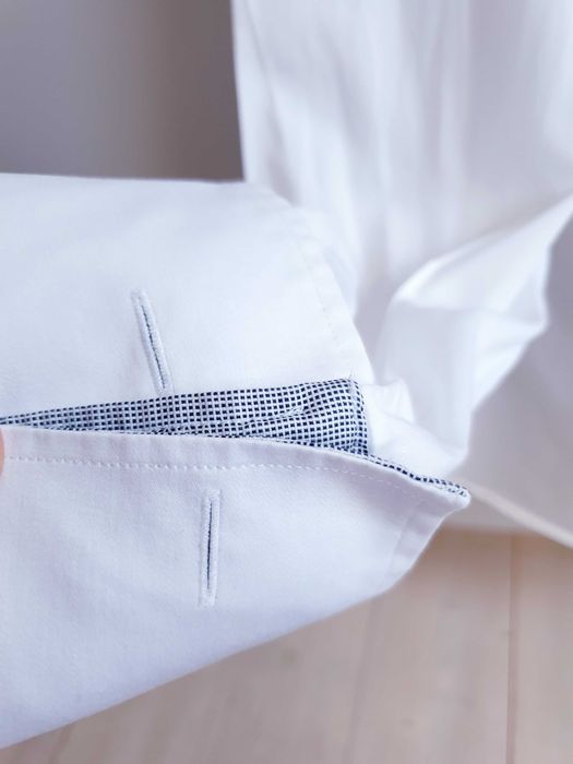 Biała koszula slim fit WE XL