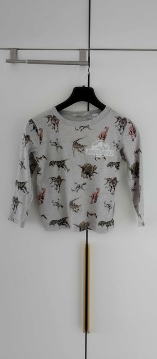 Piżama dla chłopca góra od piżamy dinozaury szara 110/116 H&M