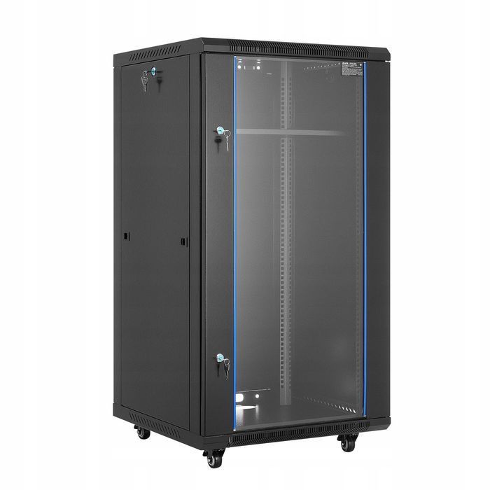 VEVOR szafa sieciowa 22U 600MM głębokość mocna nośność 136KG szafa