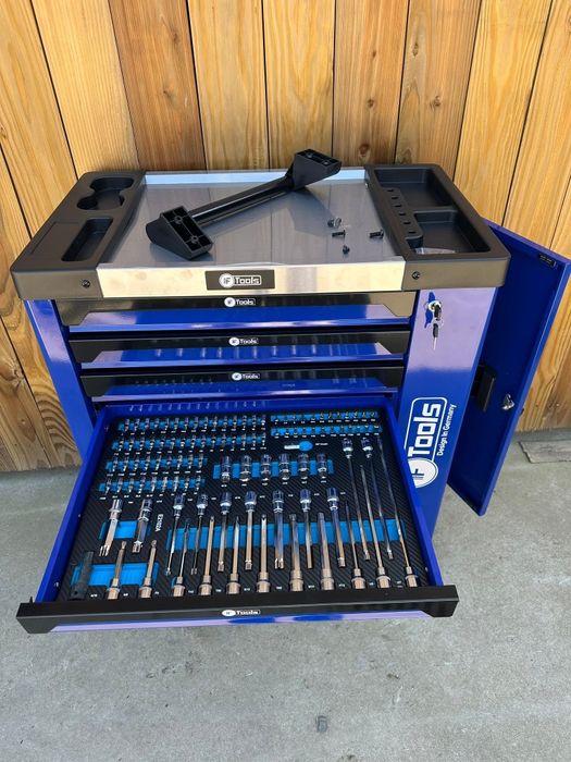 Carrinho de Ferramentas 8 gavetas completas FTools profissional