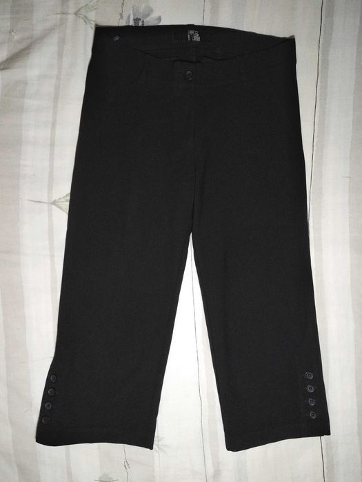 Классические бриджи черные женские брючные бріджі чорні класичні XS