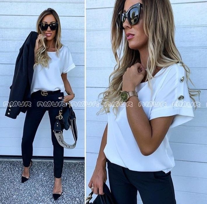 Блуза з коротким рукавом