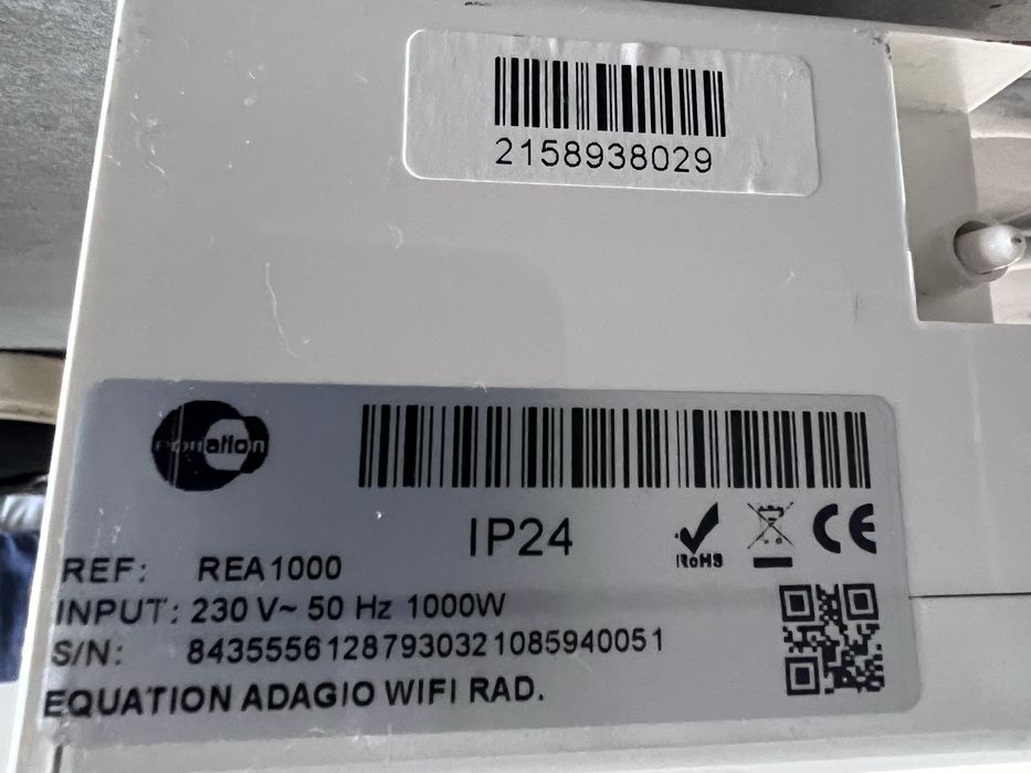 Emissor Elétrico Equation Adagio WiFi – 1000W