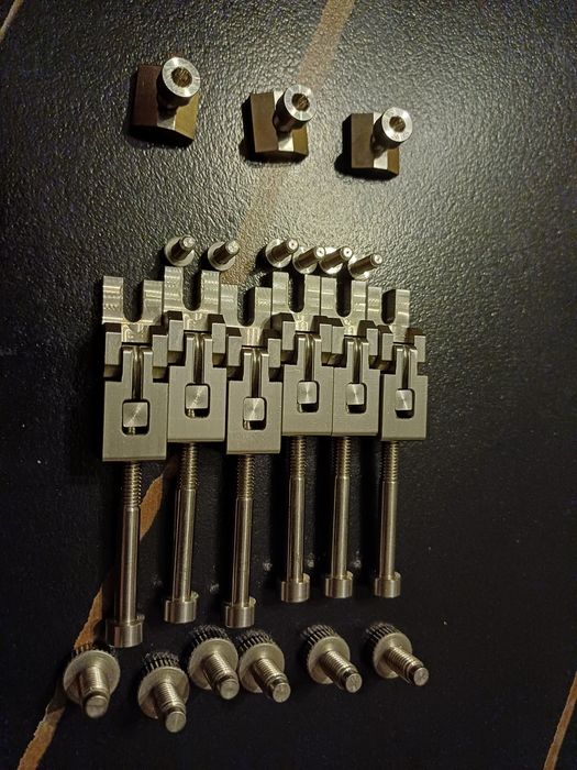 Osprzęt floyd rose części ze stopu tytanu, mocne blokady