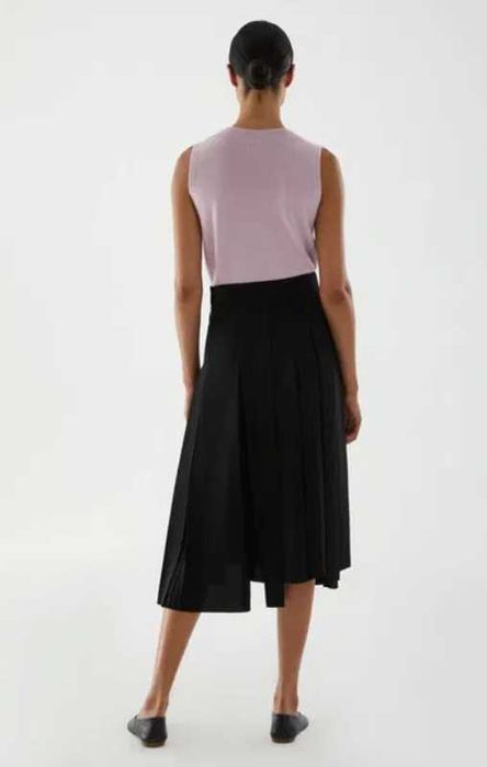 Брендовая Асимметричная юбка со складками COS