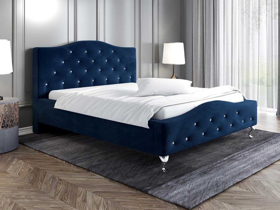 Łóżko tapicerowane Glamour 120x200, 140x200, 160x200, 180x200, 200x200