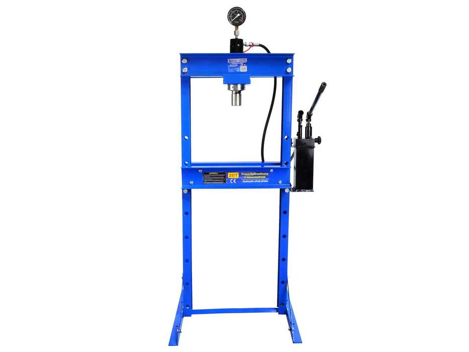 Prasa hydrauliczna 20T z manometrem i dwustopniową pompą