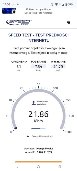 Router WiFi 4G kieszonkowy, przenośny hotspot mobilny do 150 Mb/s uplo