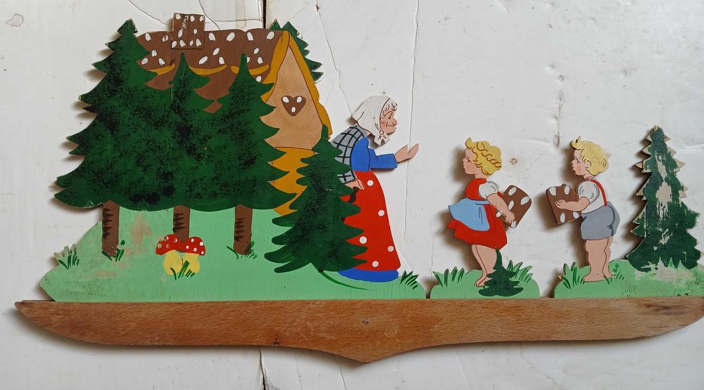 Brinquedo - peça madeira artesanato alemã anos 40