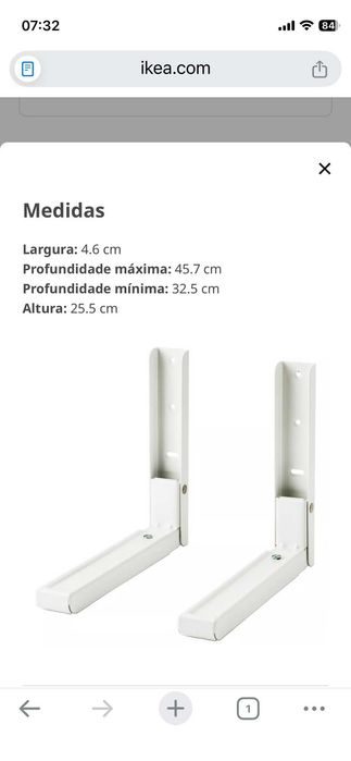 Suporte para Microondas ikea