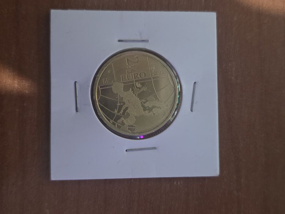 moeda comemorativa de 2,5 euros da Bélgica, emitida em 2022